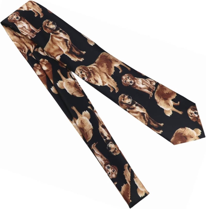 Secdtie Men's Printed Ties Designer Tie for Men Fashion Funny Neckties for Holiday Party - Image 2